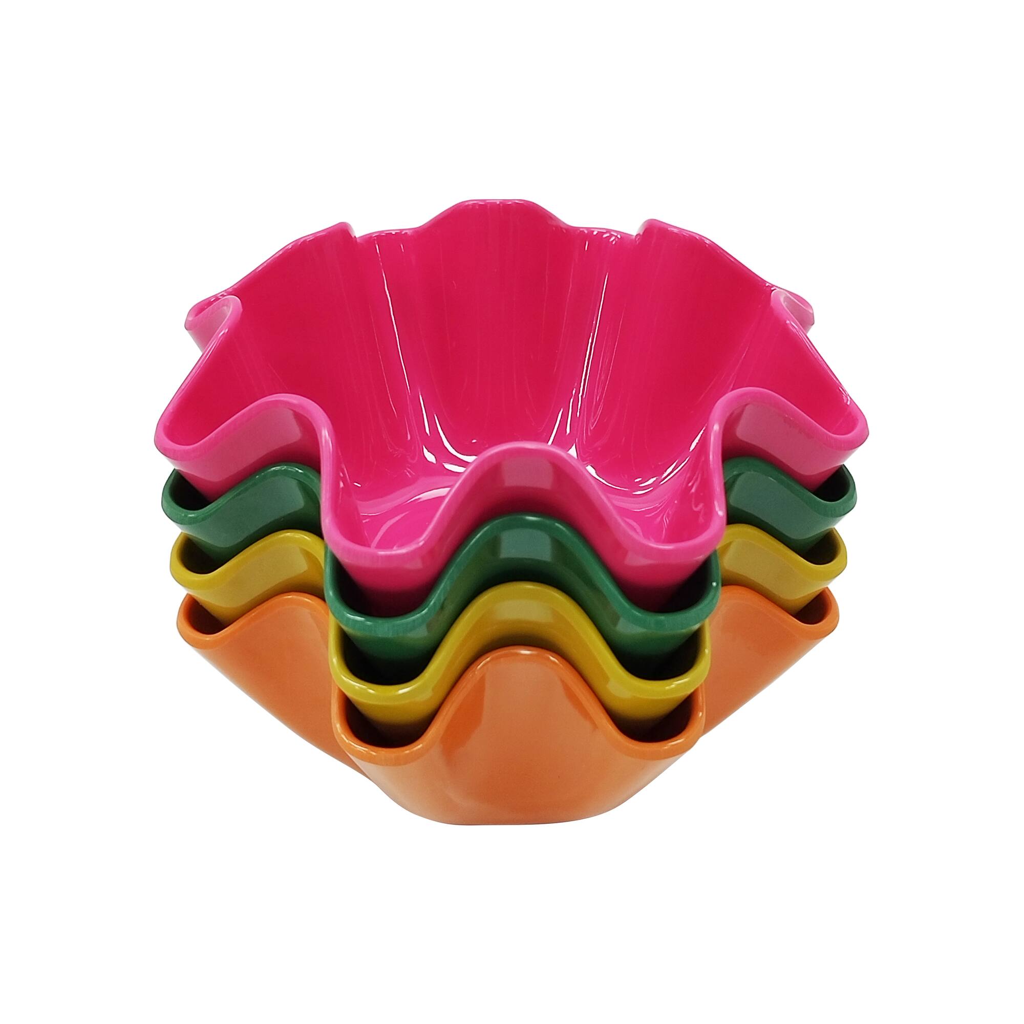 6.5" Melamine Ruffle Bowls, 4ct. by Celebrate It™
